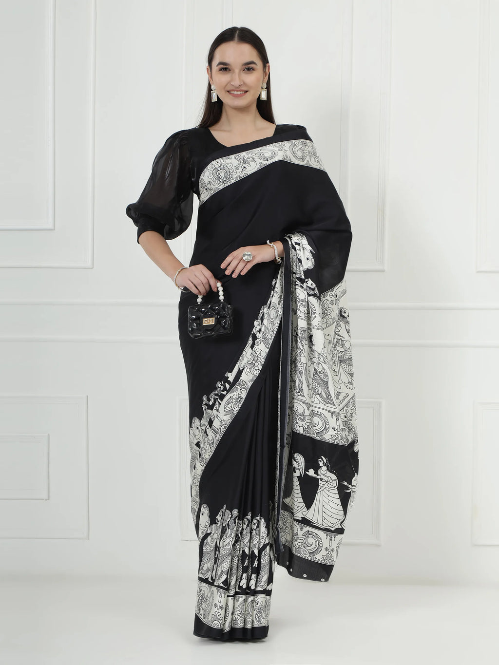 Kalamkari Darbar - Black