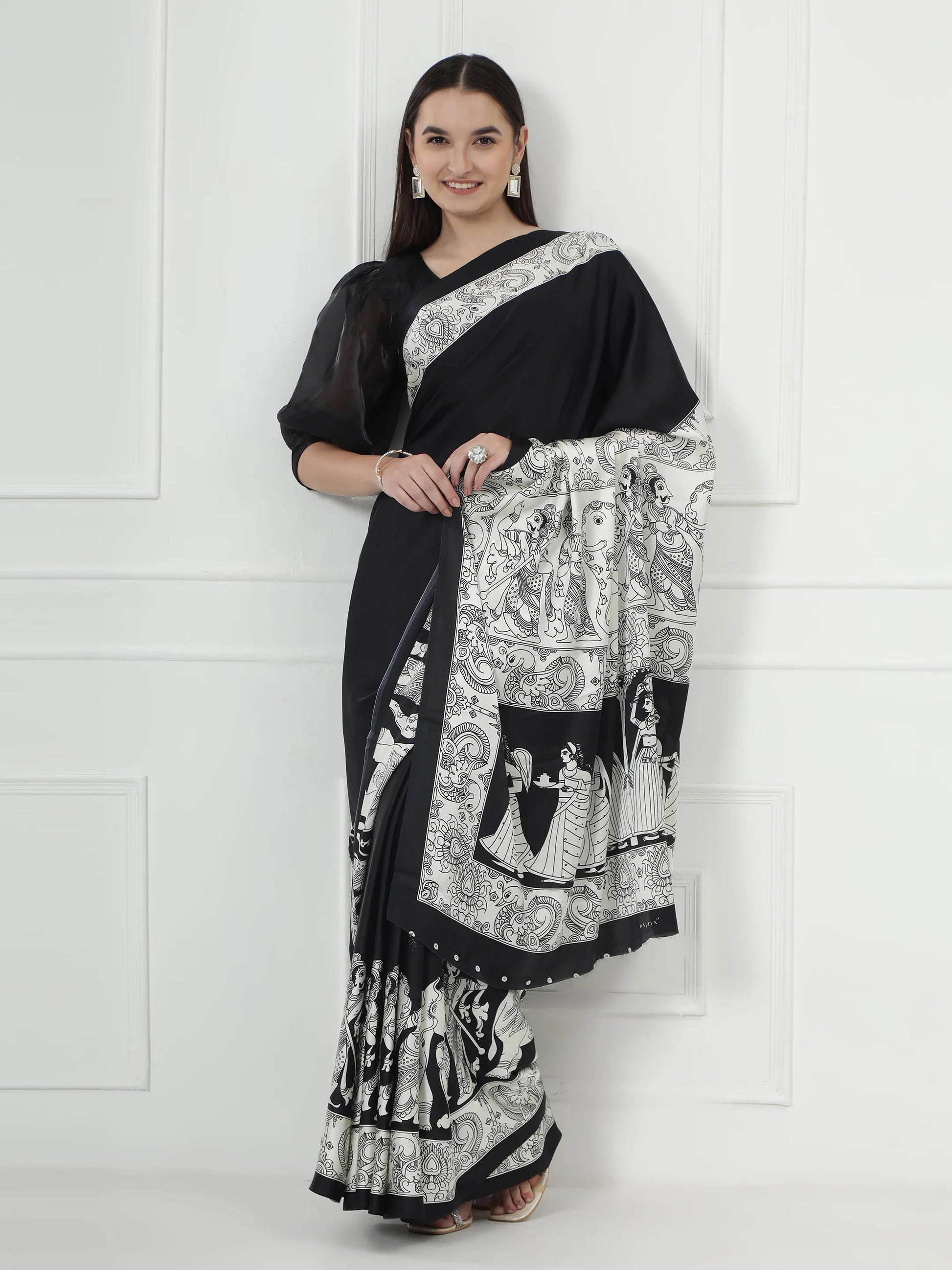Kalamkari Darbar - Black