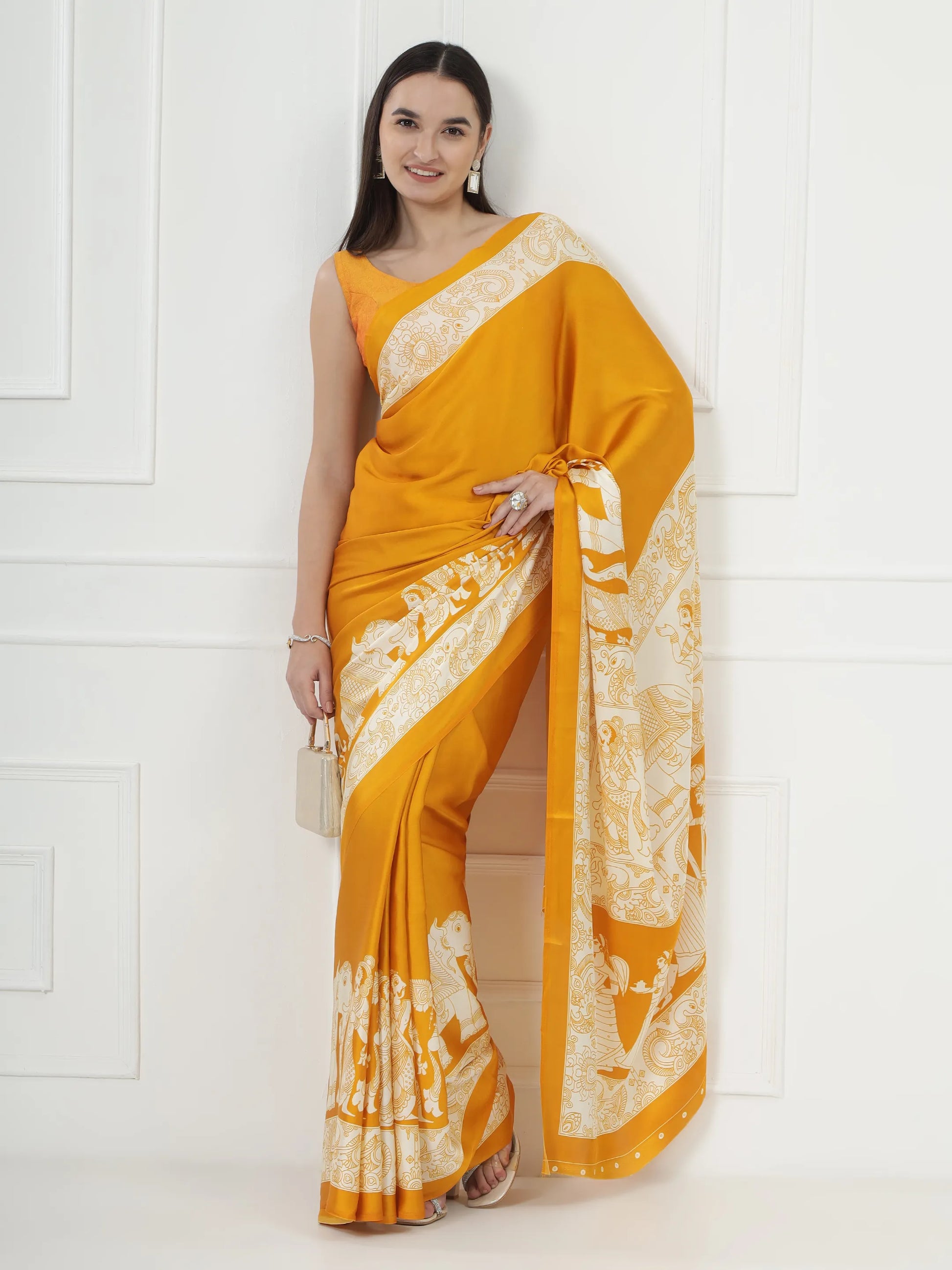Kalamkari Darbar - Yellow