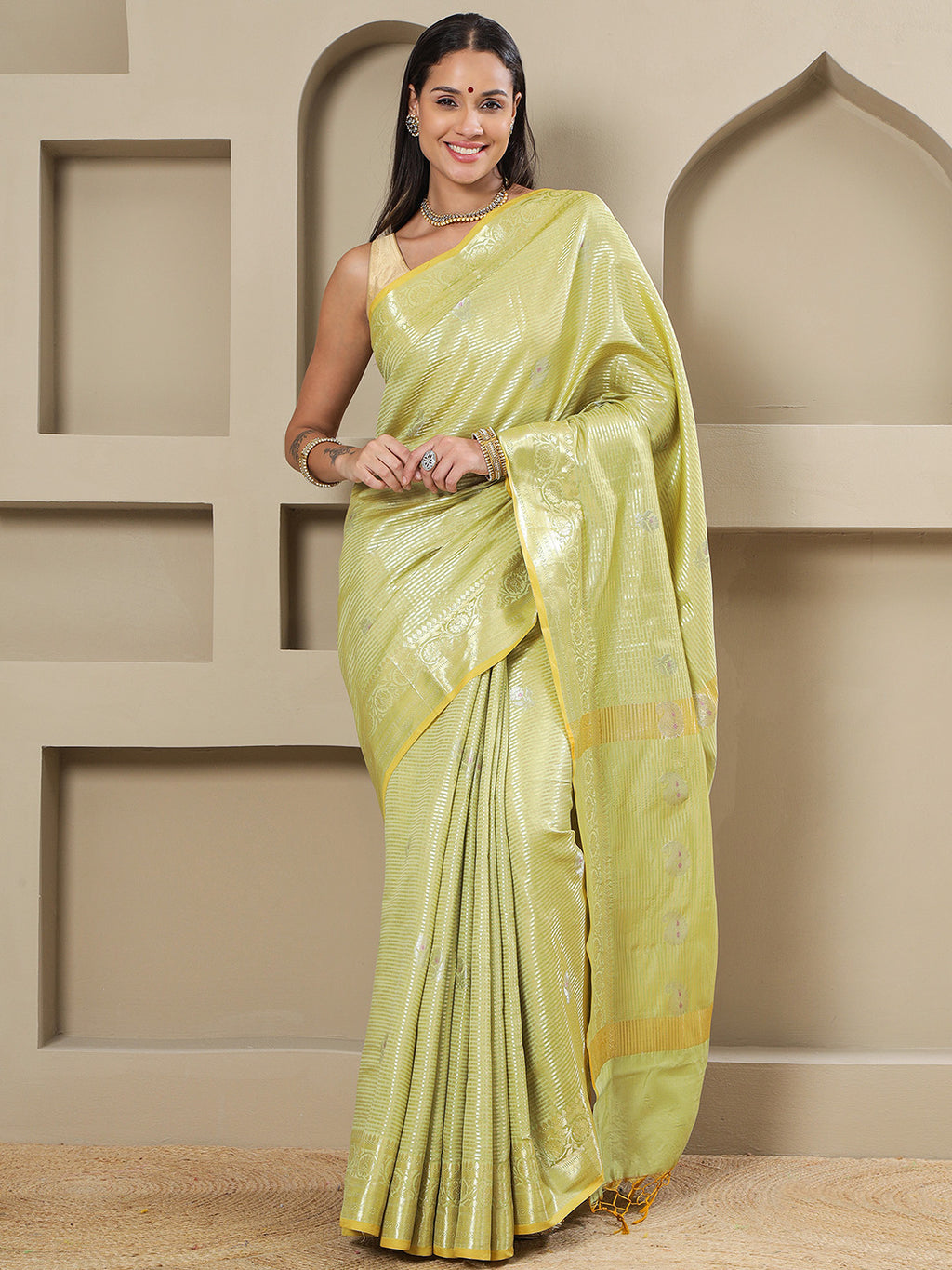 Prabha - Lime Green