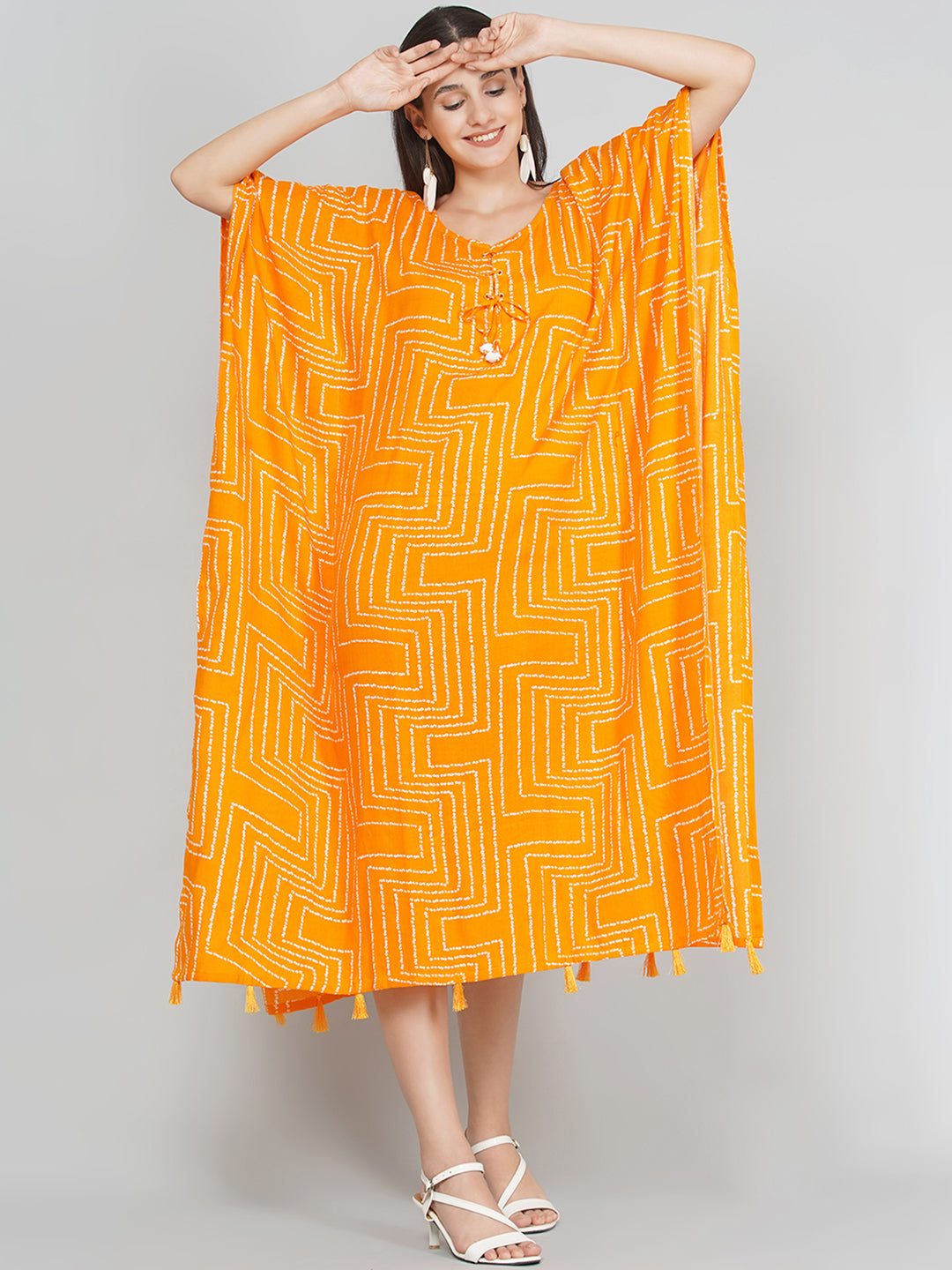 Kaftan Dress - Orange