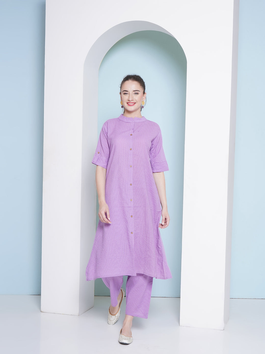 Rayon Co-Ord Set - Lavender