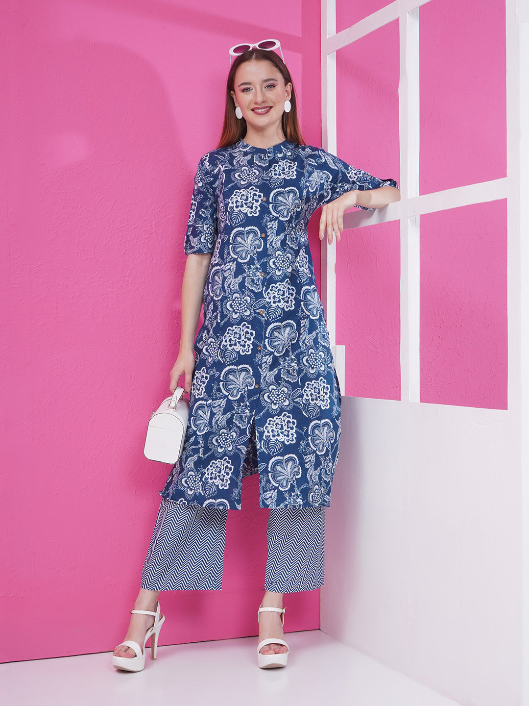 Floral Co-Ord Set - Blue