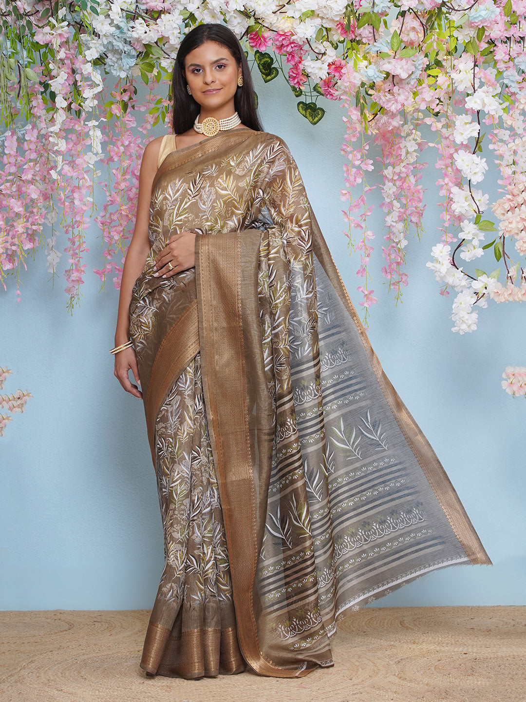 Cotton Silk Saree with Unstitched Blouse