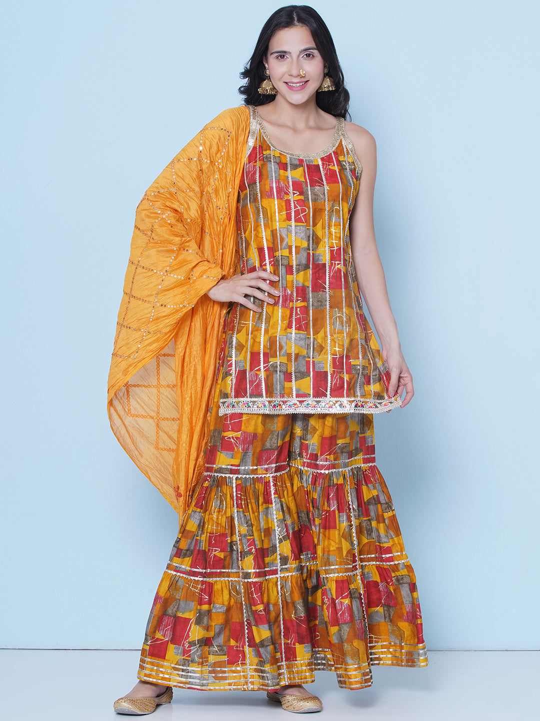 Elegant Sharara Set with Dupatta