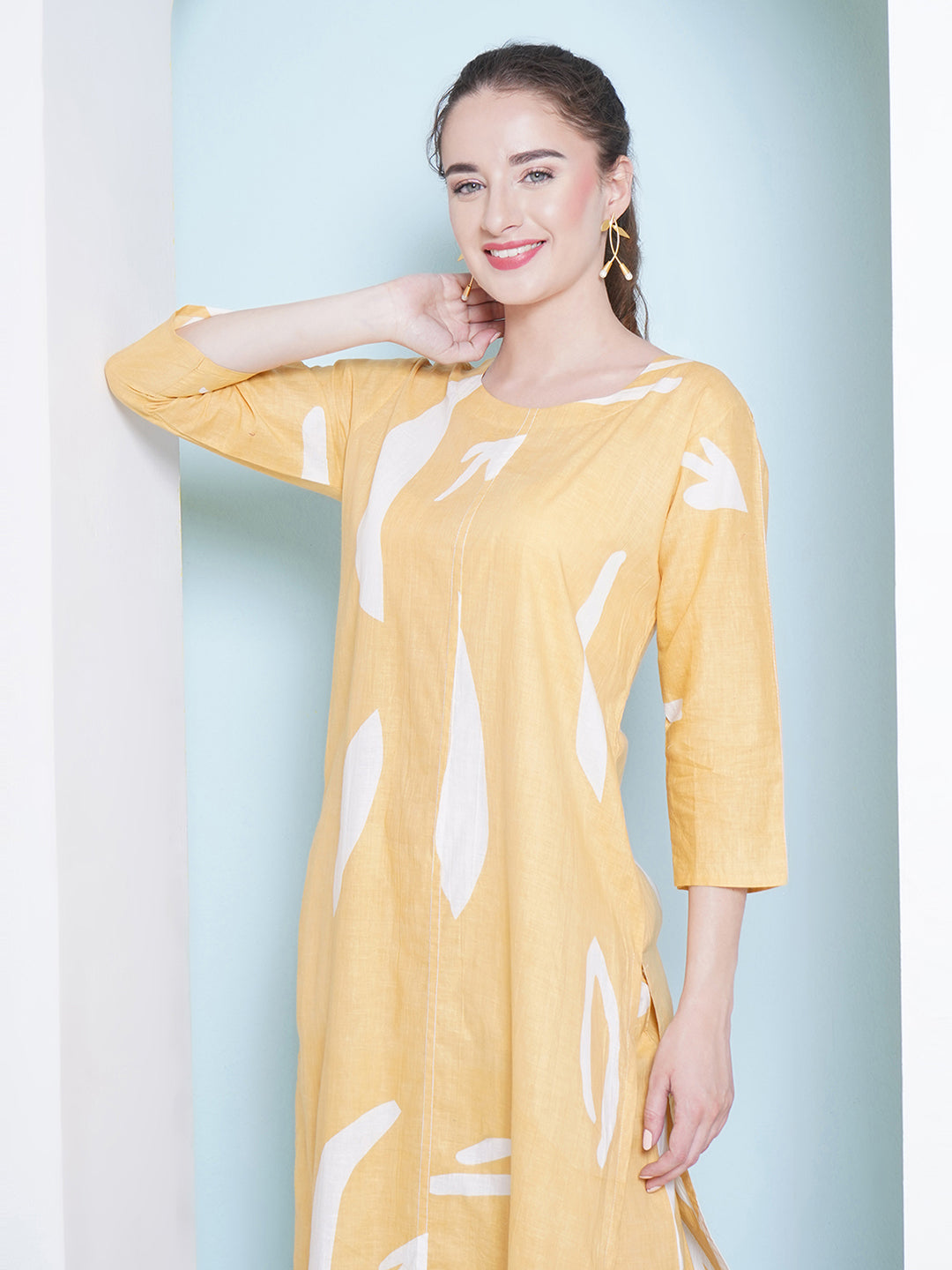 Rayon Co-Ord Set - Pastel Yellow