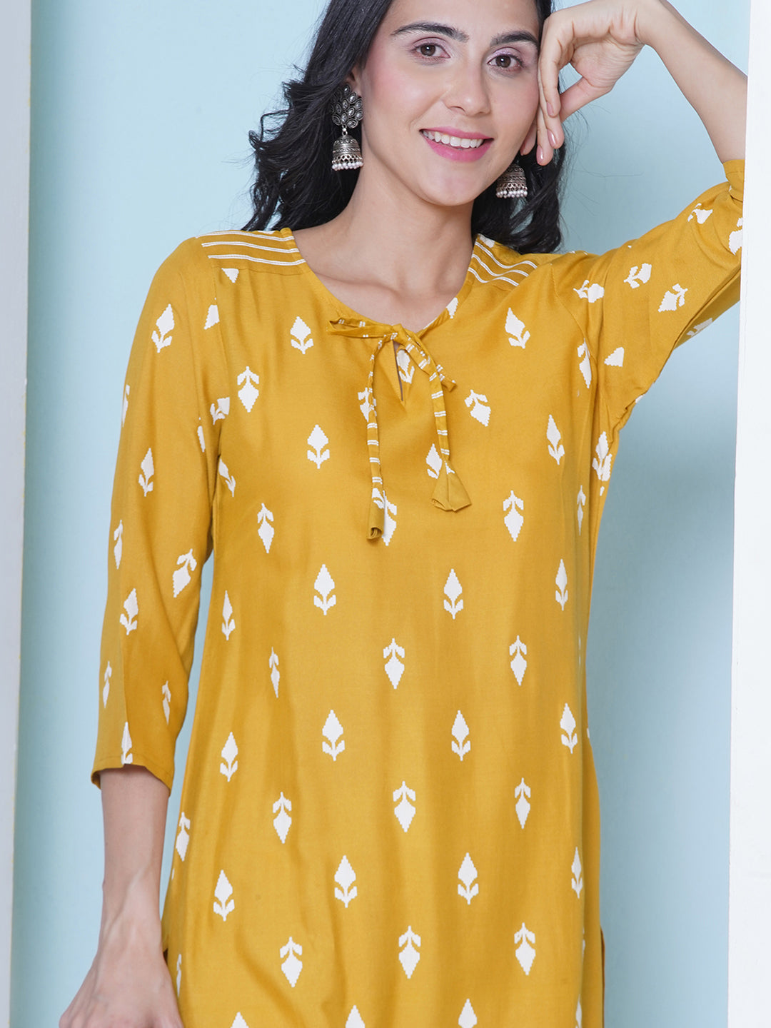 Kurti & Pant Set - Yellow