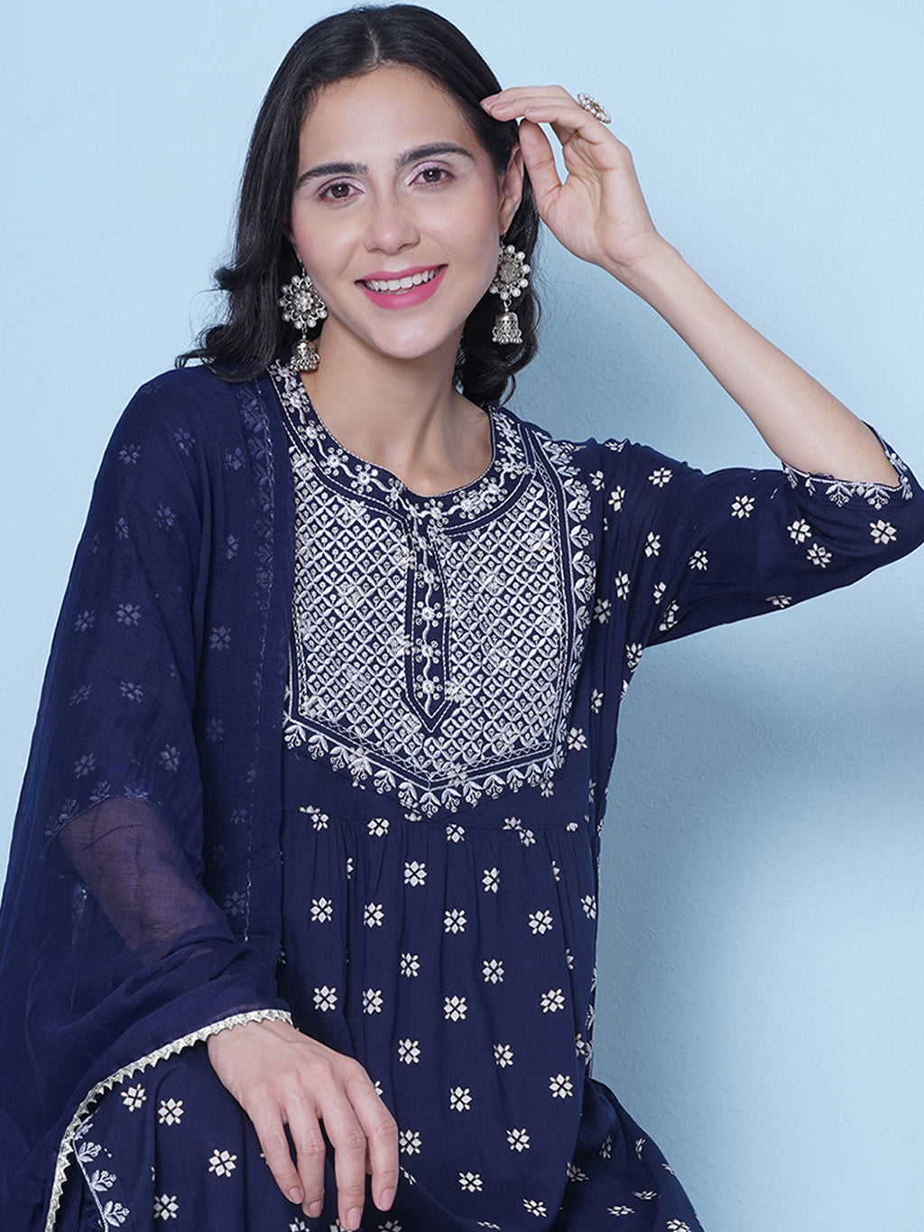 Foil Work Suit - Navy Blue