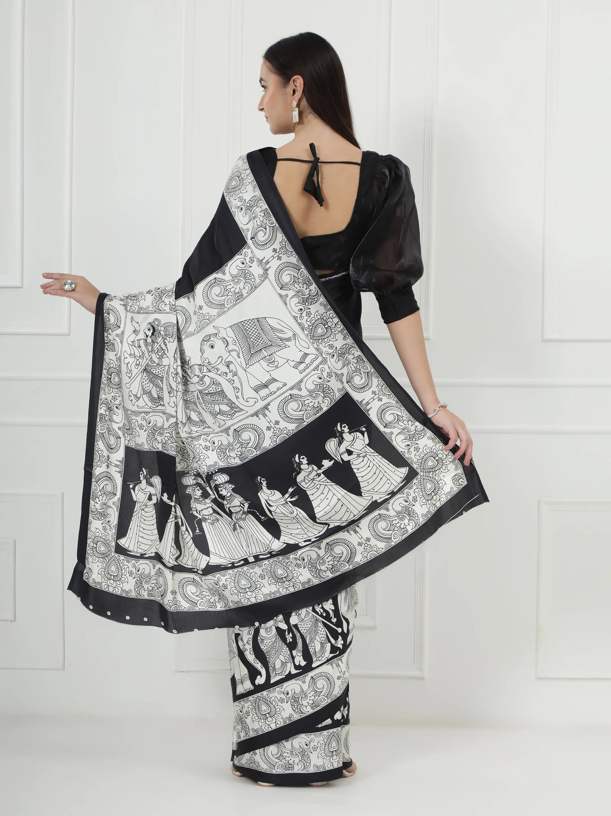 Kalamkari Darbar - Black
