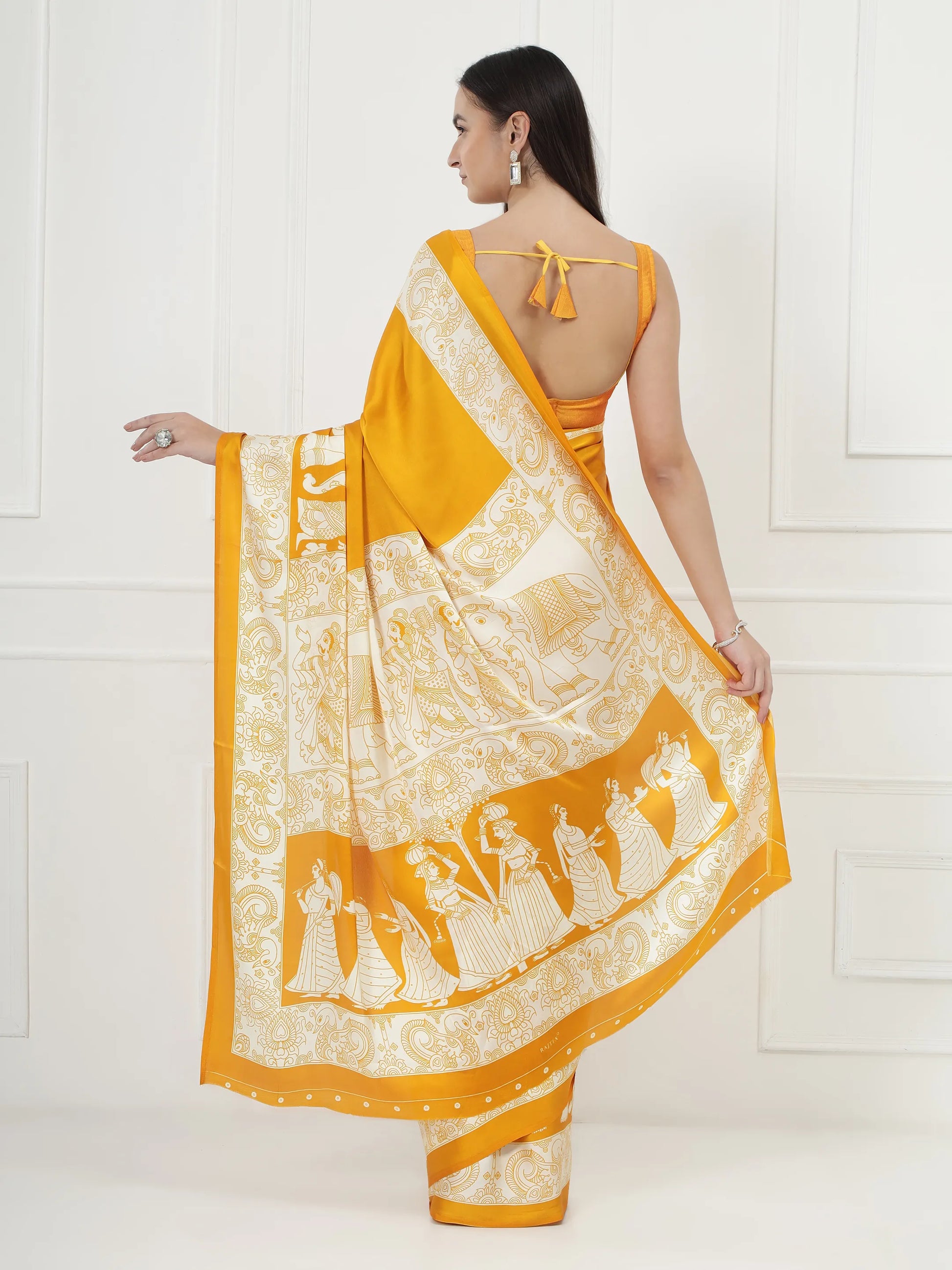 Kalamkari Darbar - Yellow