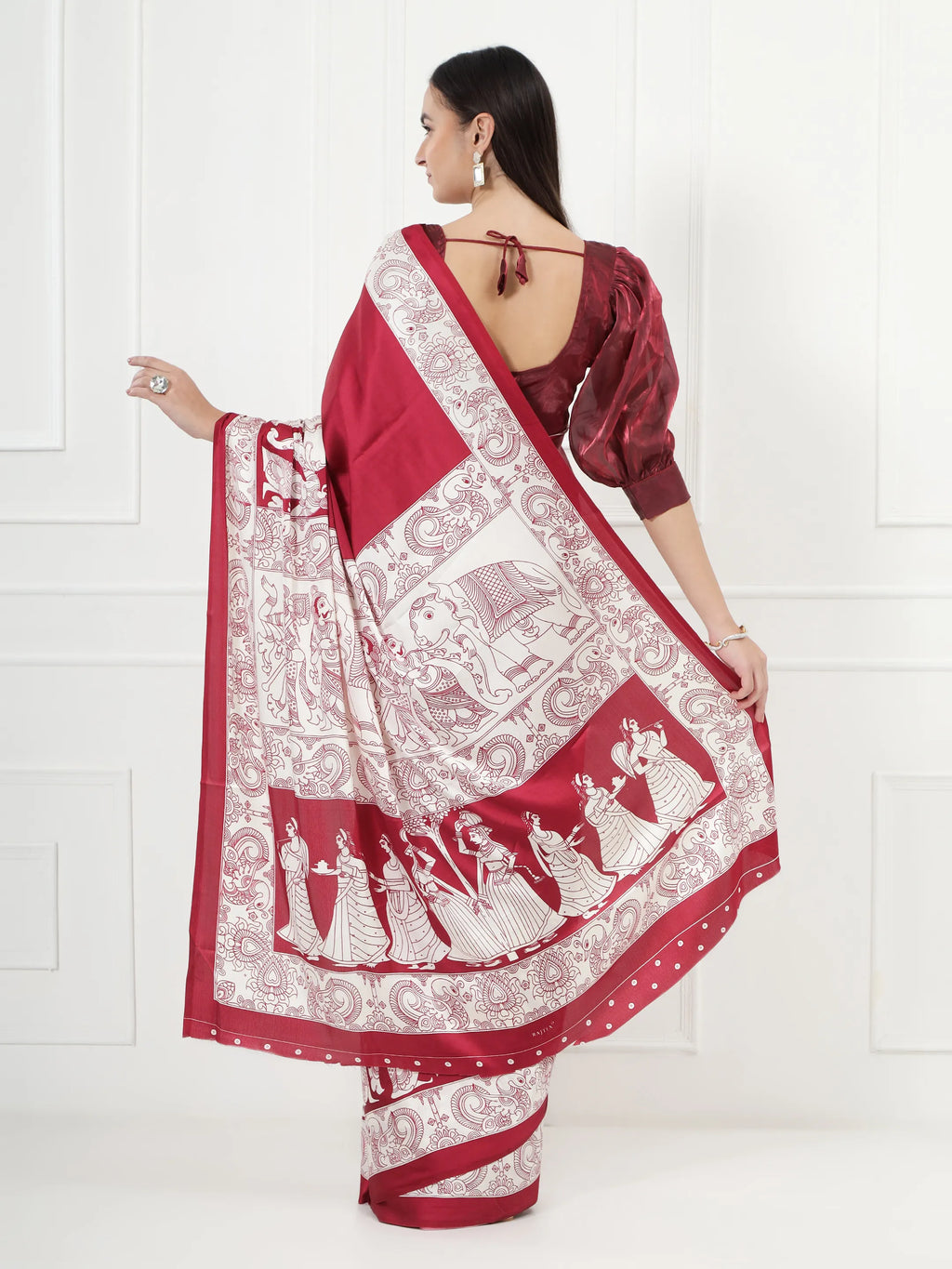 Kalamkari Darbar - Maroon