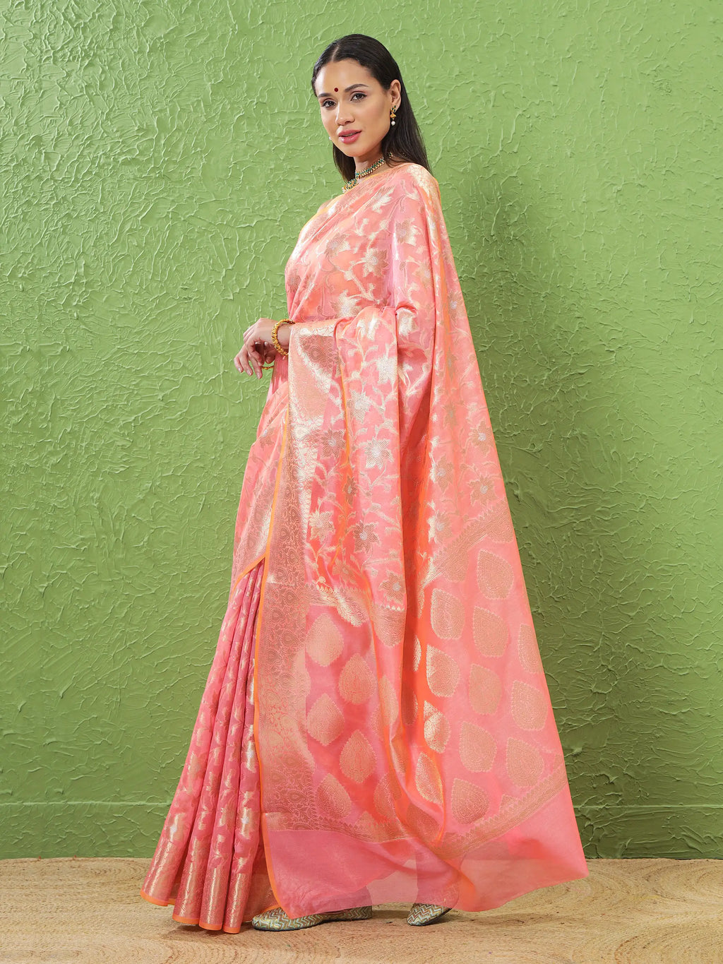 Phool Jaal - Peach