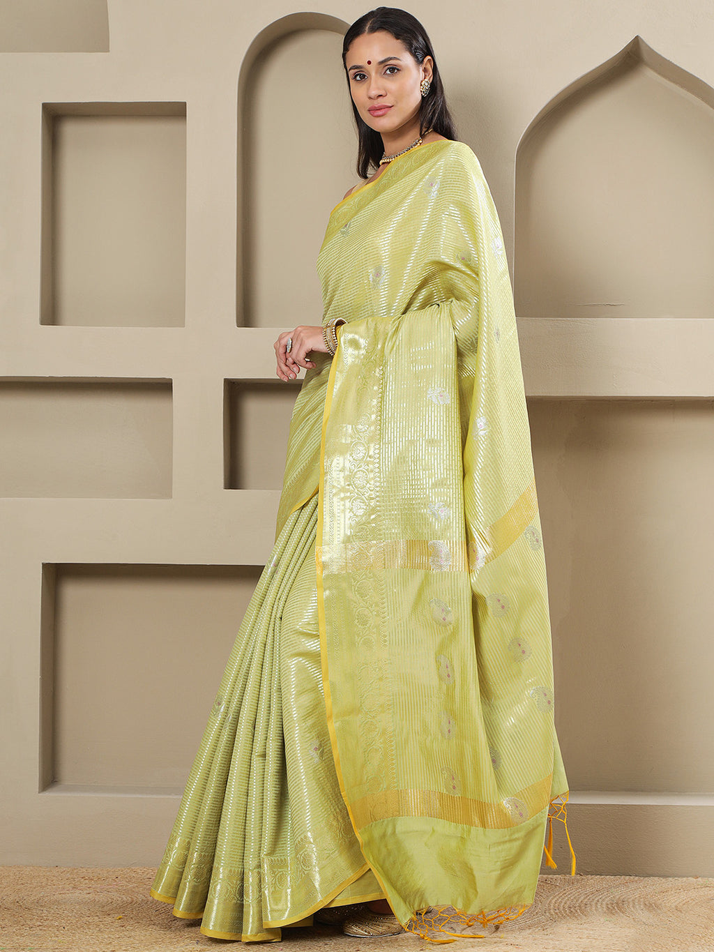 Prabha - Lime Green
