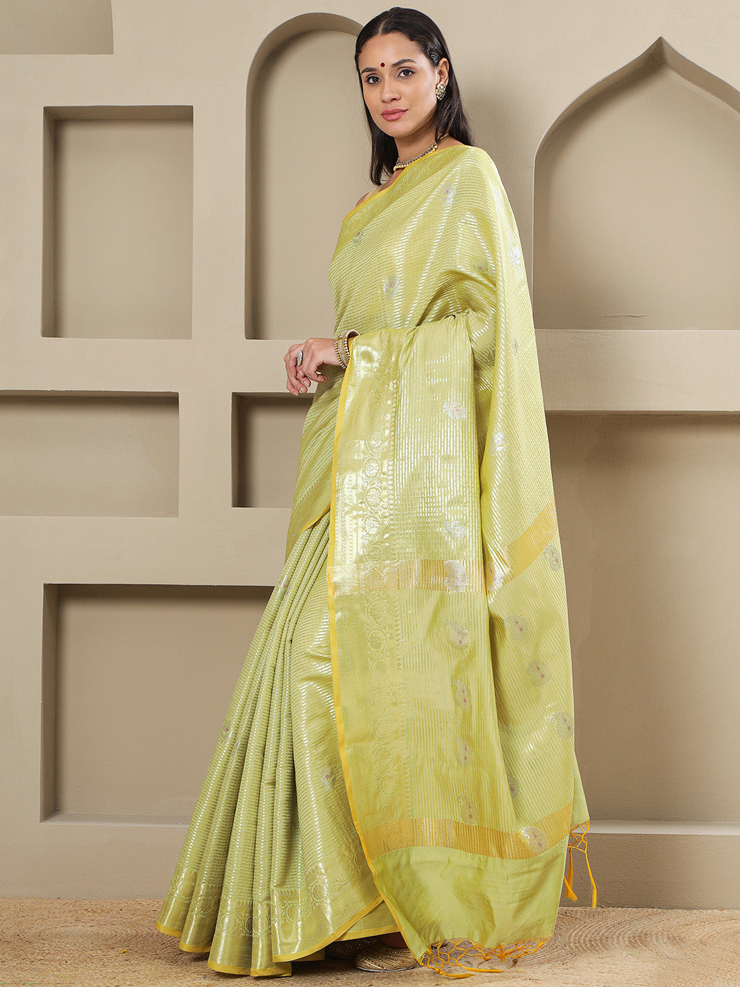 Prabha - Lime Green