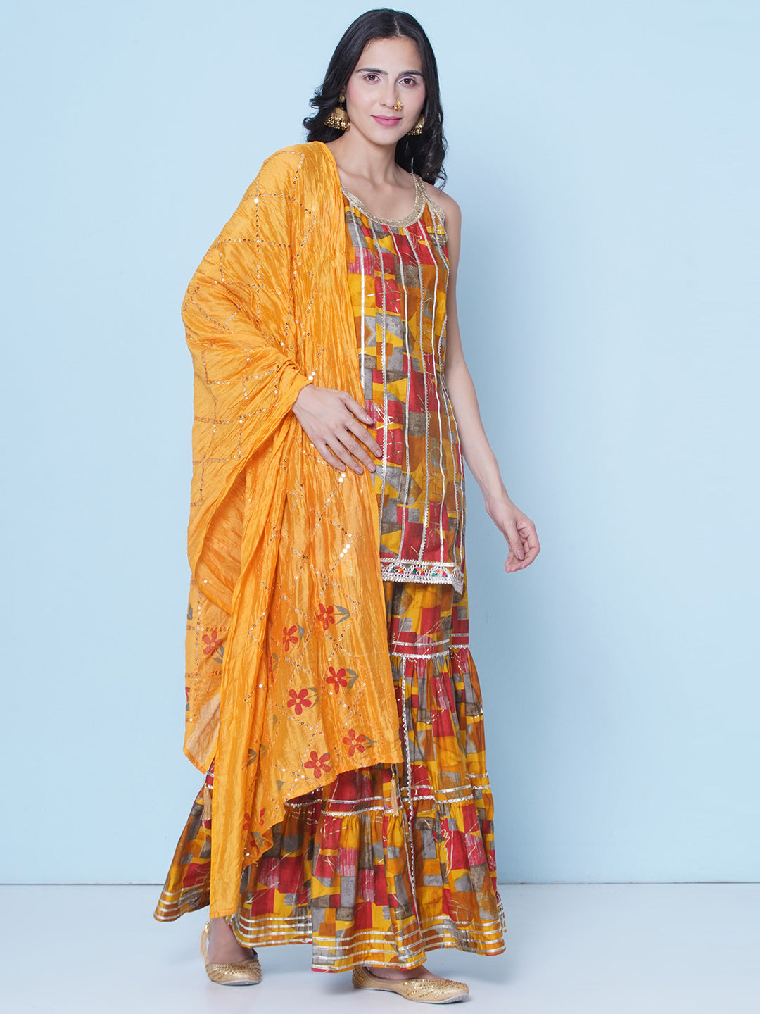Elegant Sharara Set with Dupatta