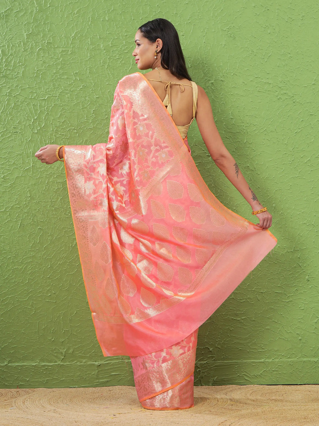 Phool Jaal - Peach