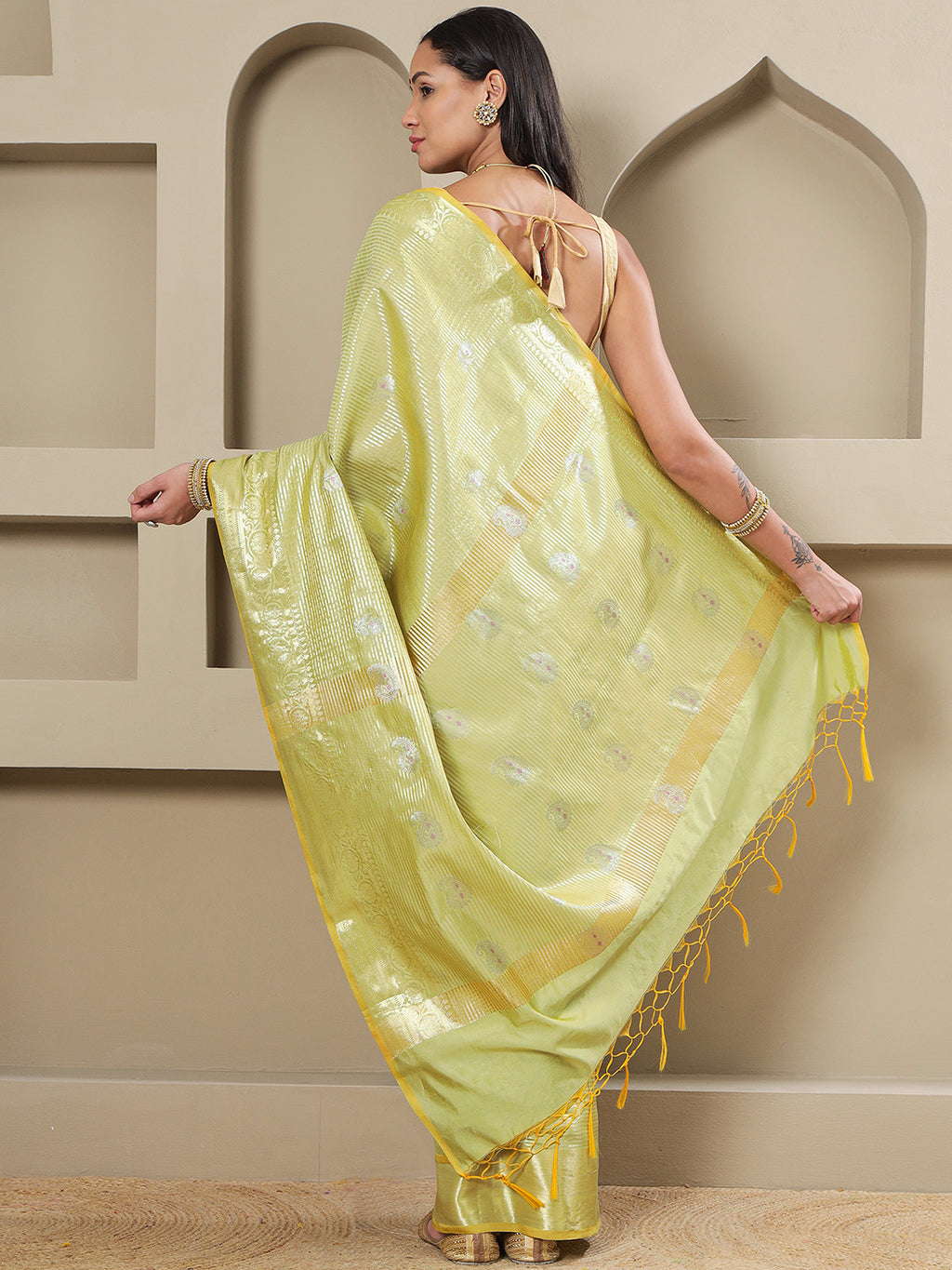 Prabha - Lime Green