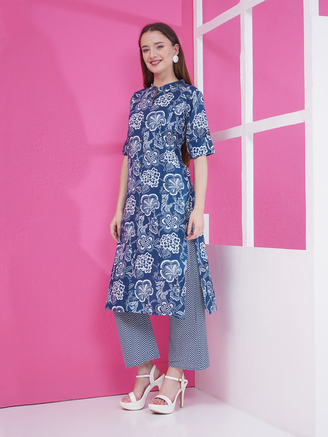 Floral Co-Ord Set - Blue