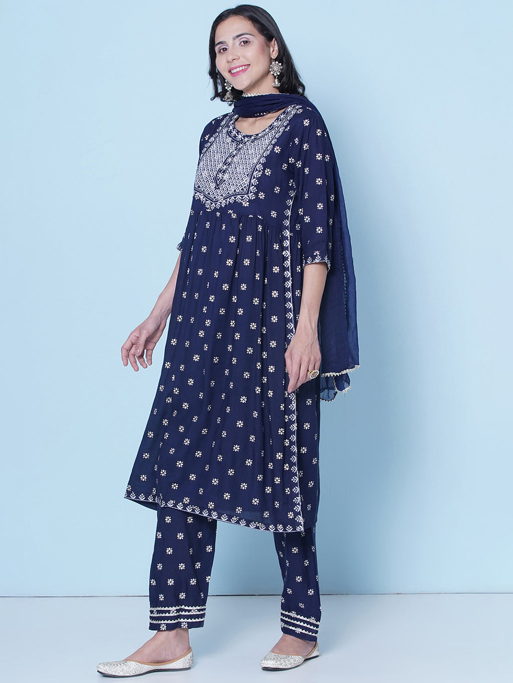 Foil Work Suit - Navy Blue