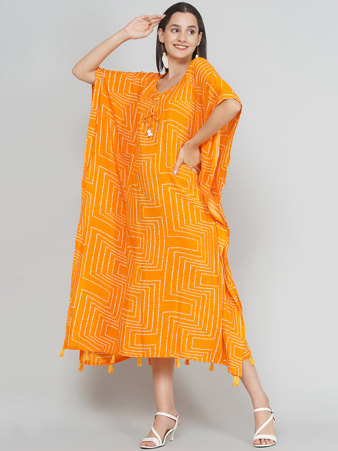 Kaftan Dress - Orange