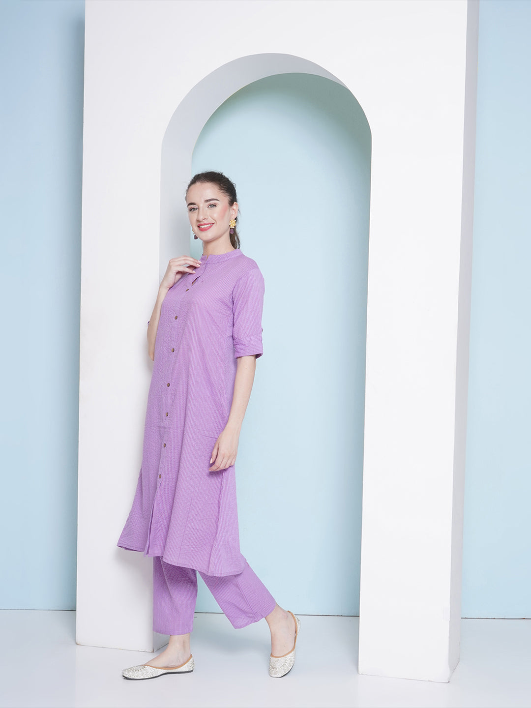 Rayon Co-Ord Set - Lavender