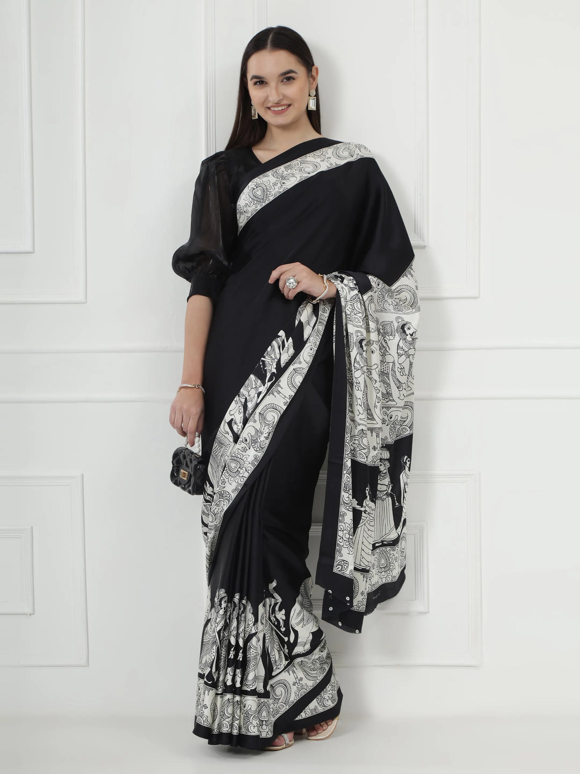 Kalamkari Darbar - Black