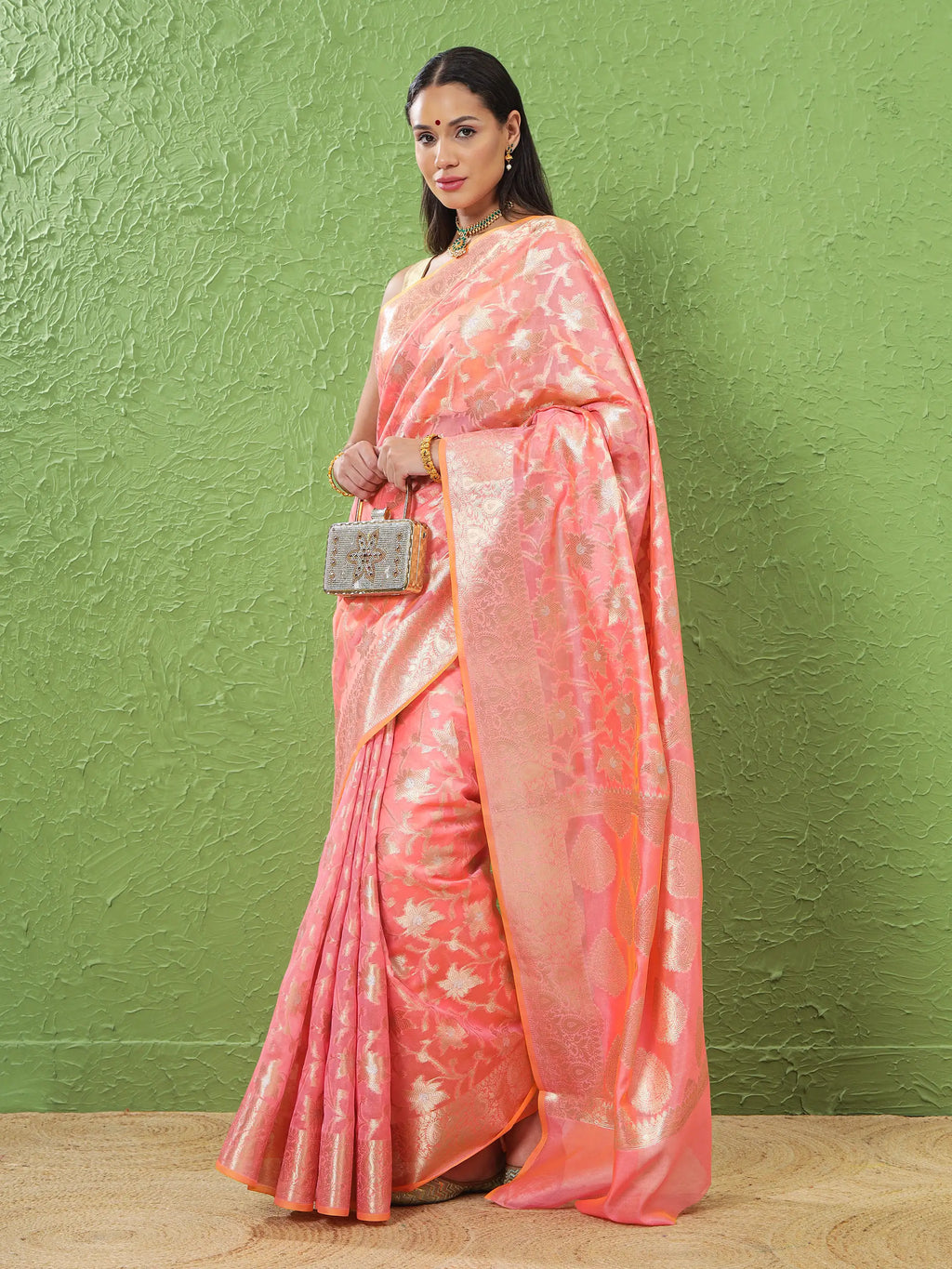 Phool Jaal - Peach