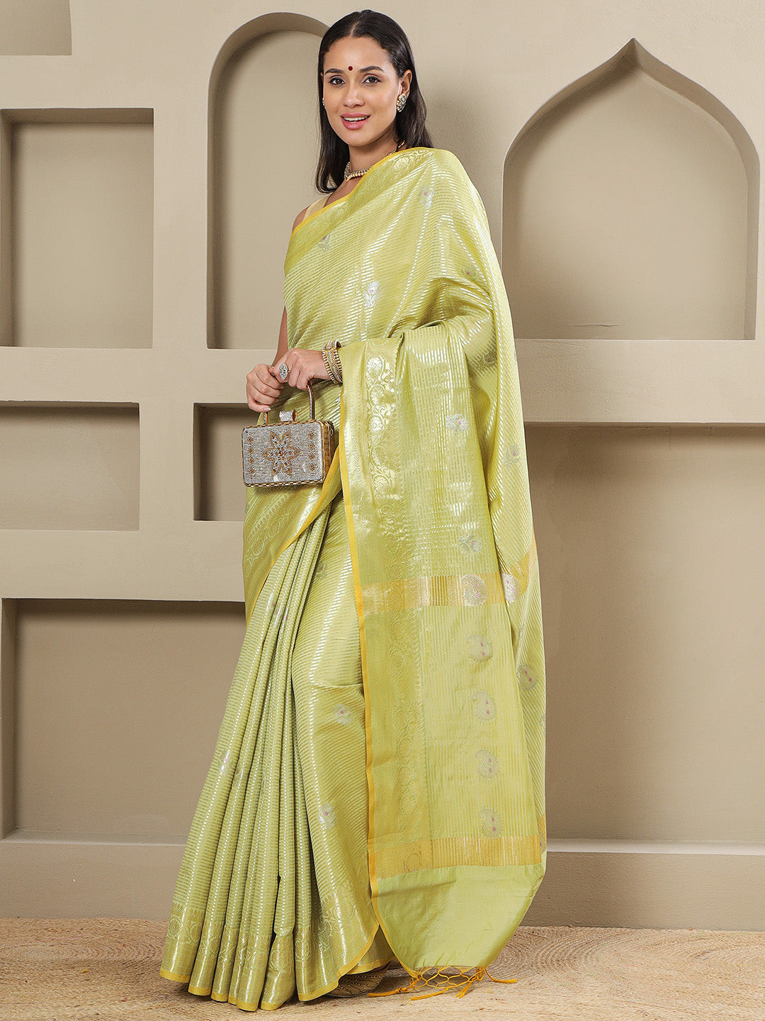 Prabha - Lime Green