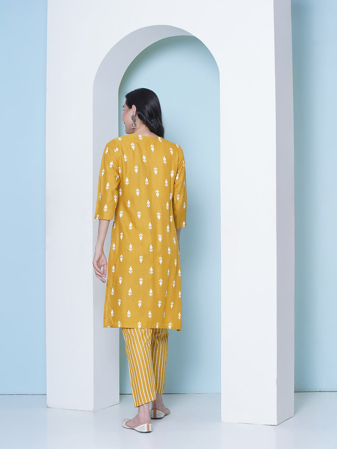 Kurti & Pant Set - Yellow