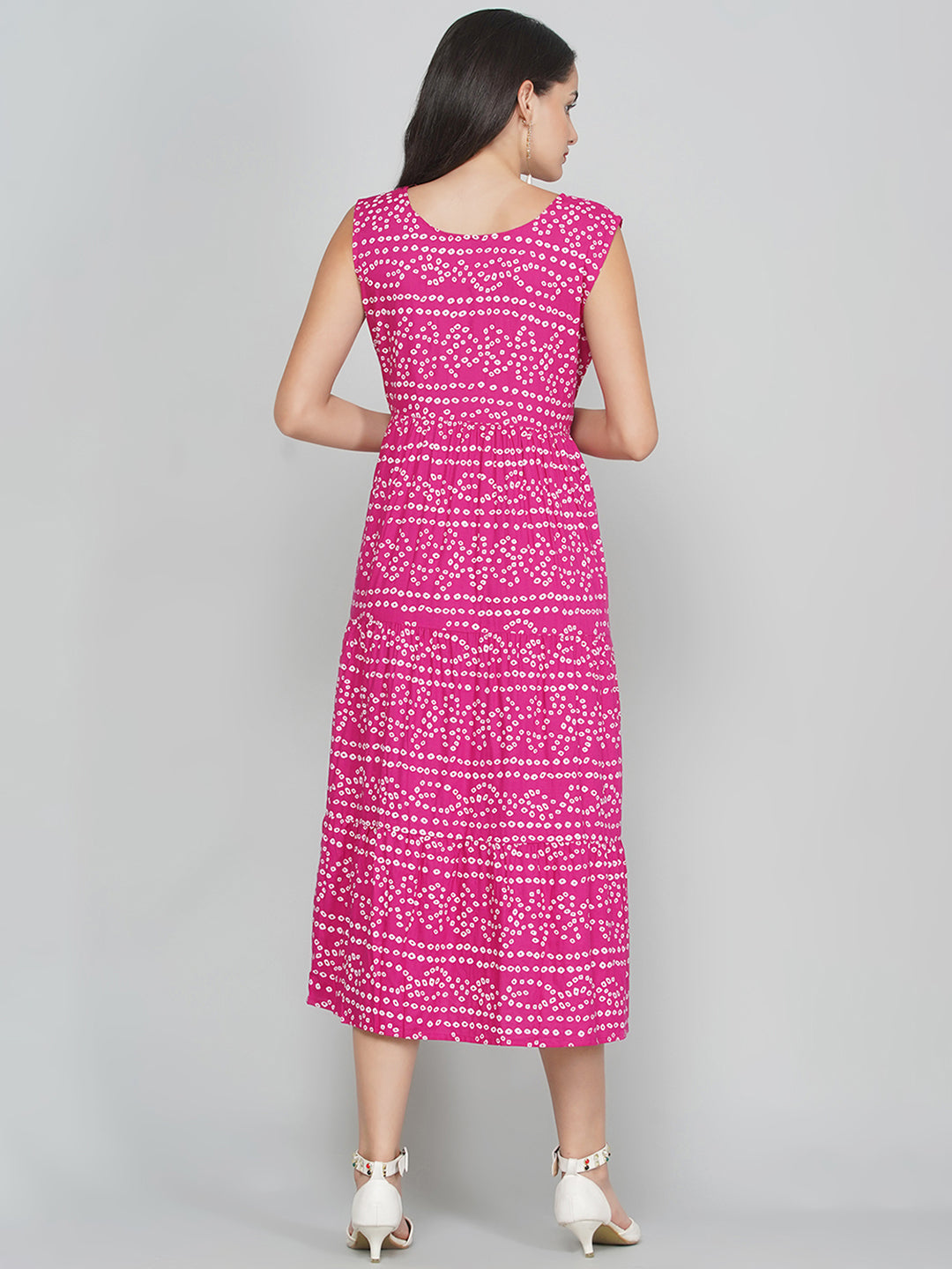 A-Line Dress with Jacket - Pink