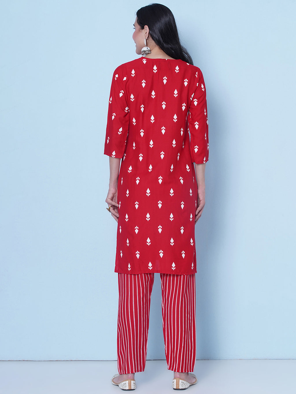 Kurti & Pant Set - Red