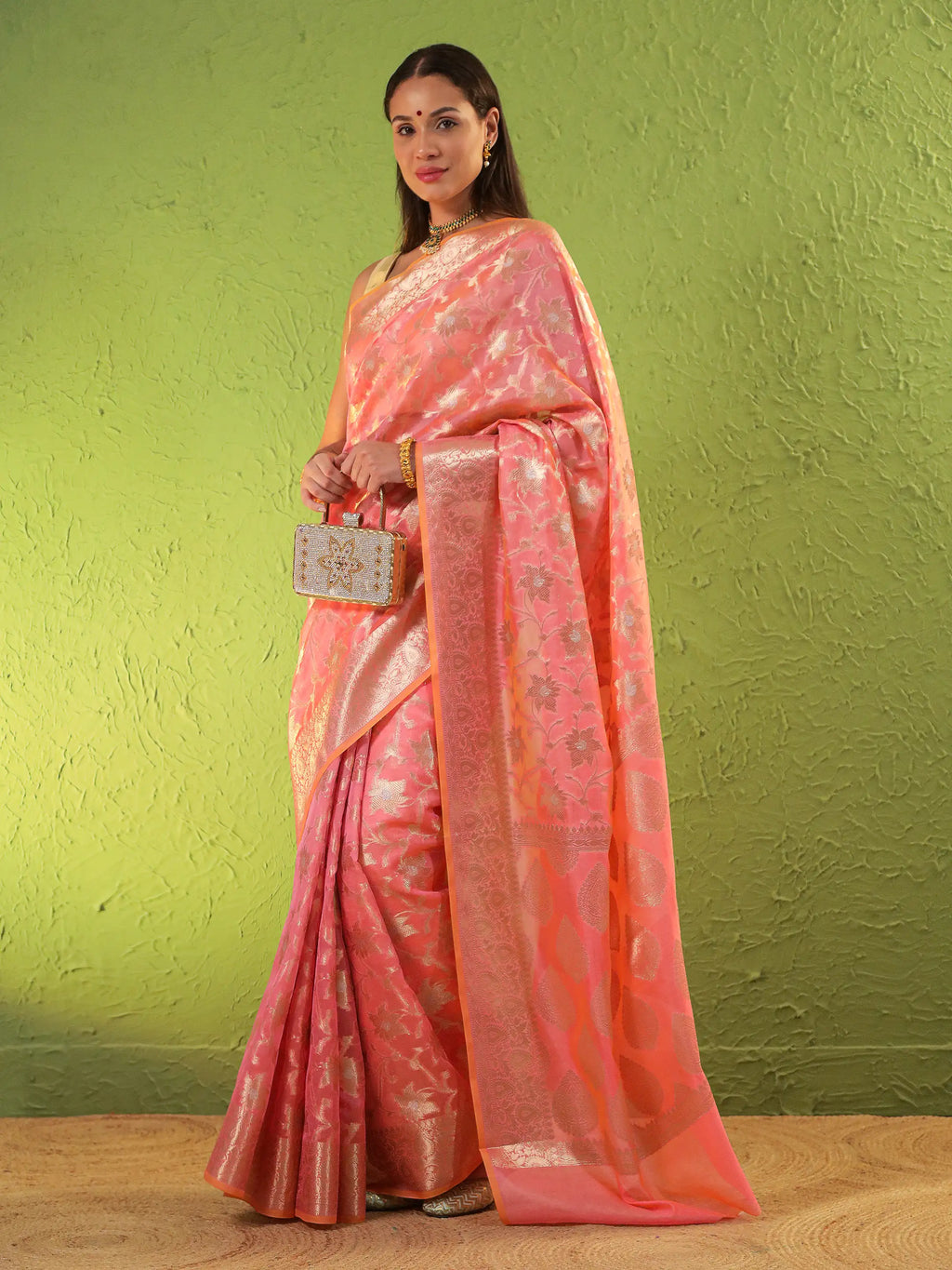 Phool Jaal - Peach