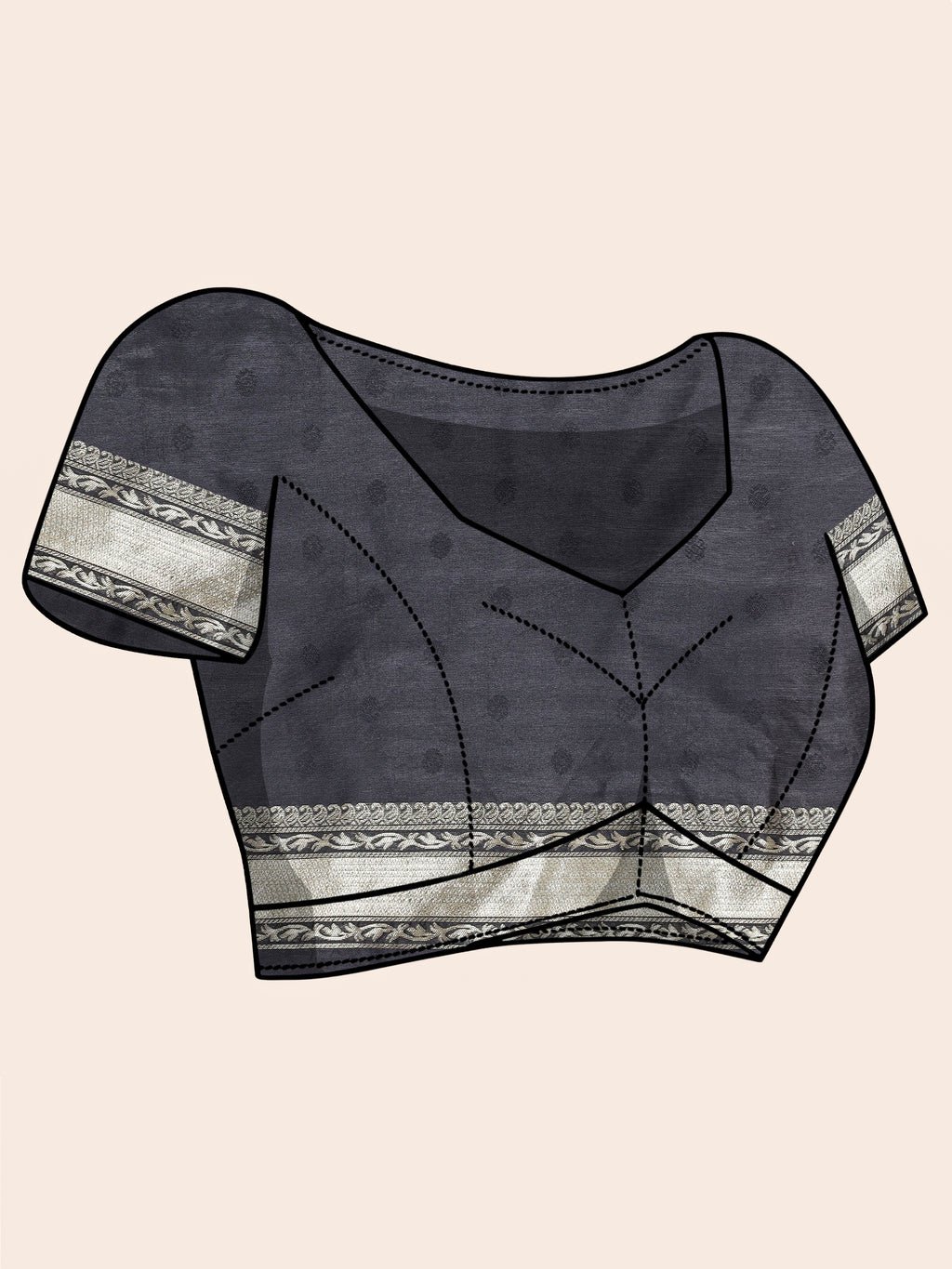 Banarasi Woven Silk Saree - Midnight Black