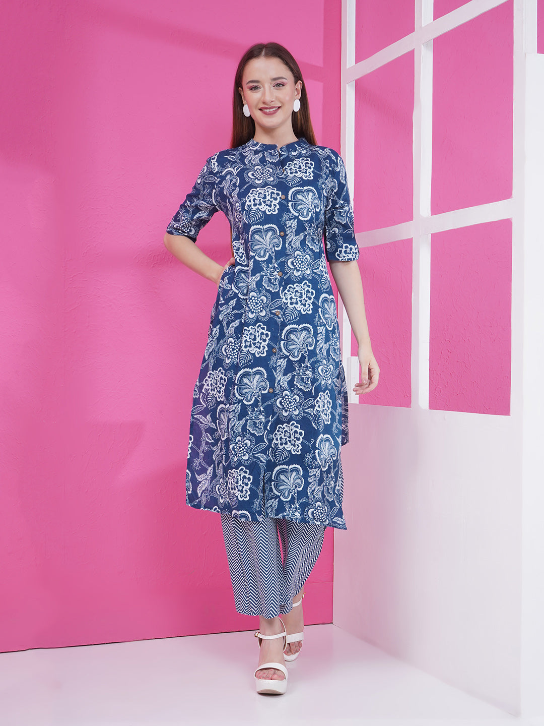 Floral Co-Ord Set - Blue