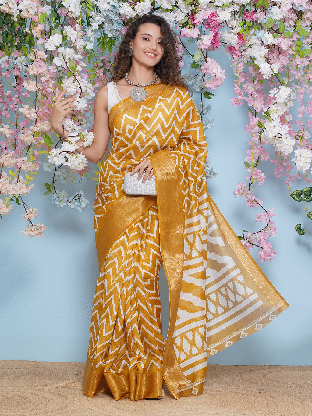 Banarasi Border Cotton Silk Saree