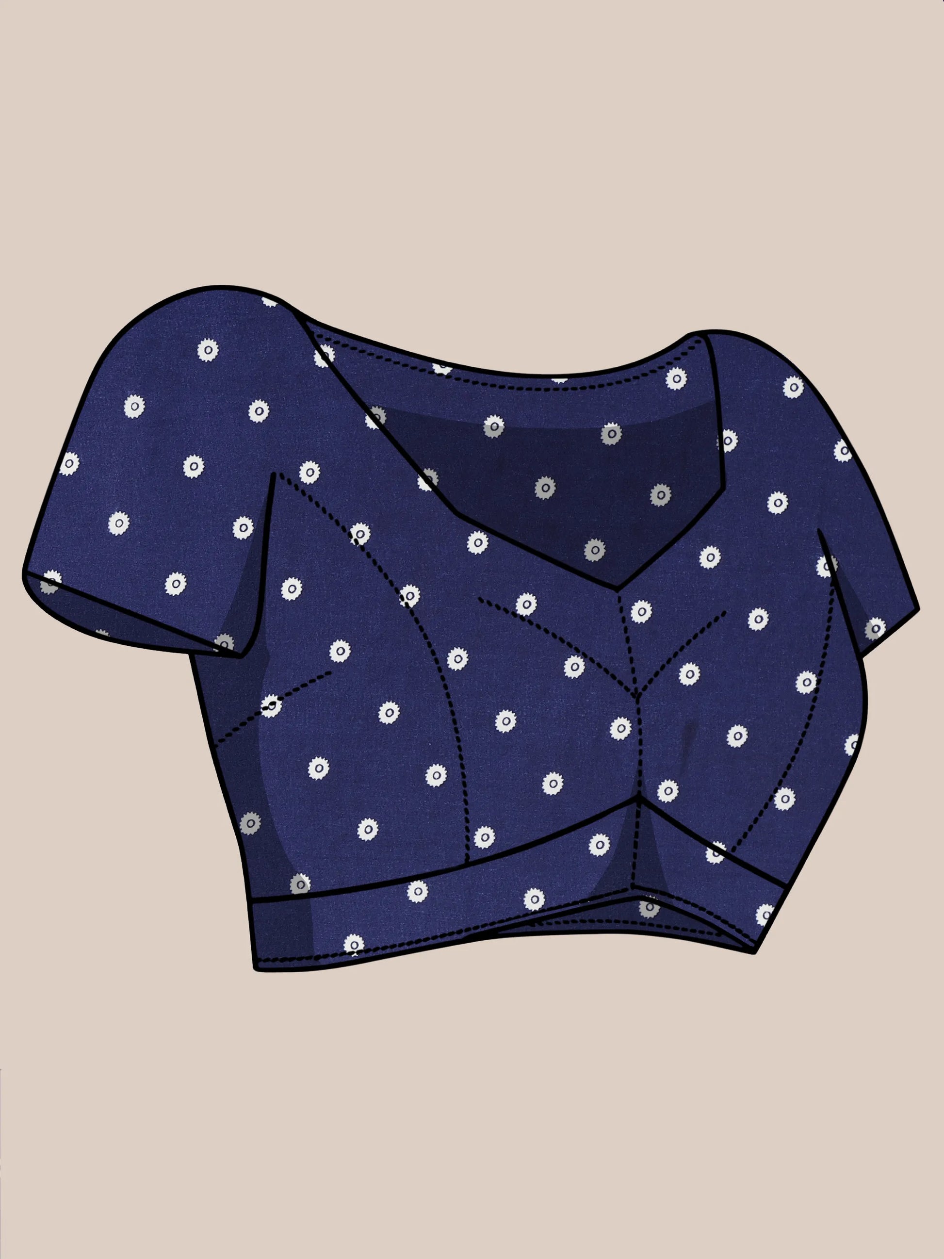 Kalamkari Darbar - Royal Blue