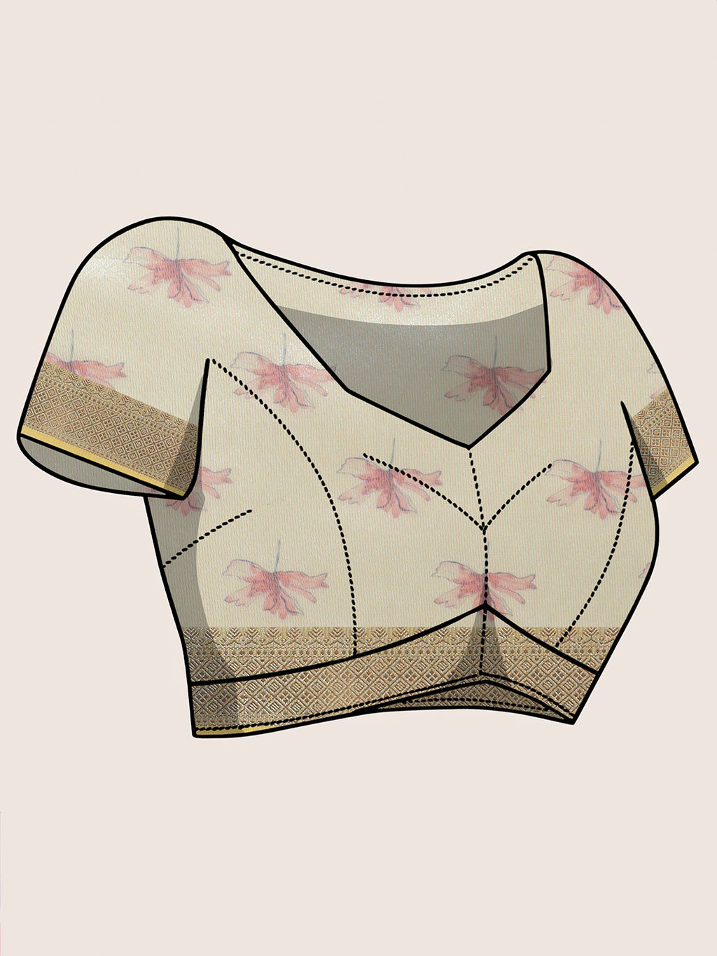 Banarasi Woven Tissue Saree - Pastel Sage Green & Gold