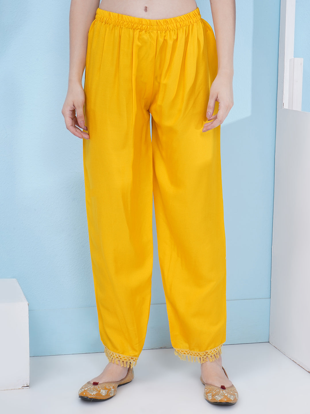 Nyra Cut Floral Print Suit Set - Yellow