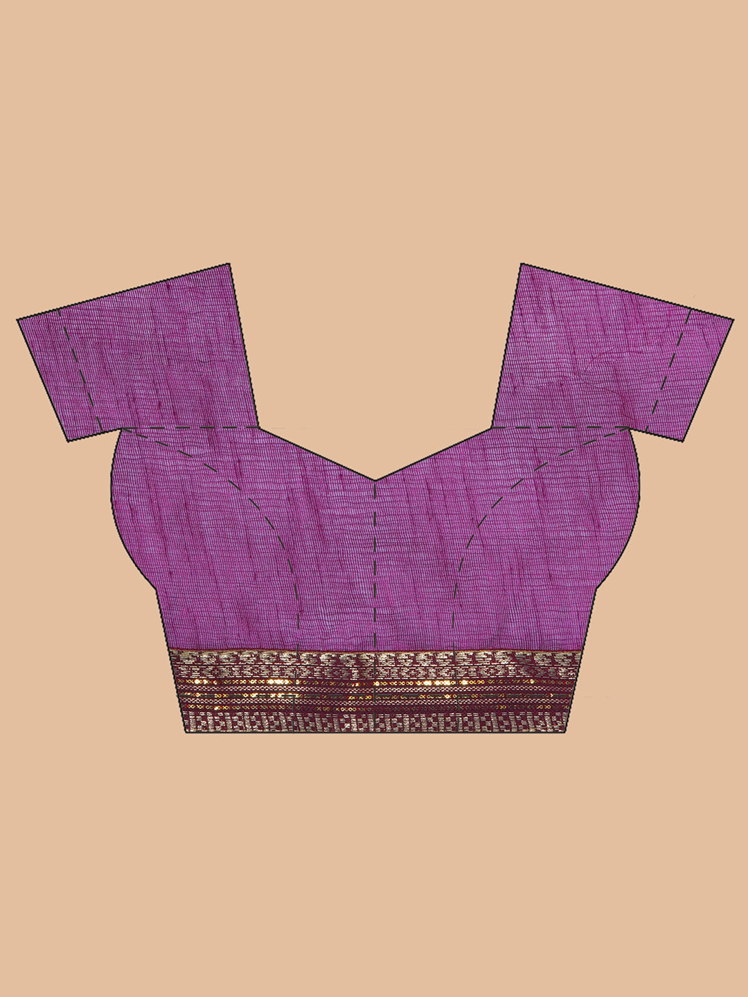 Svaroski Buta Silk Blend Saree - Wine