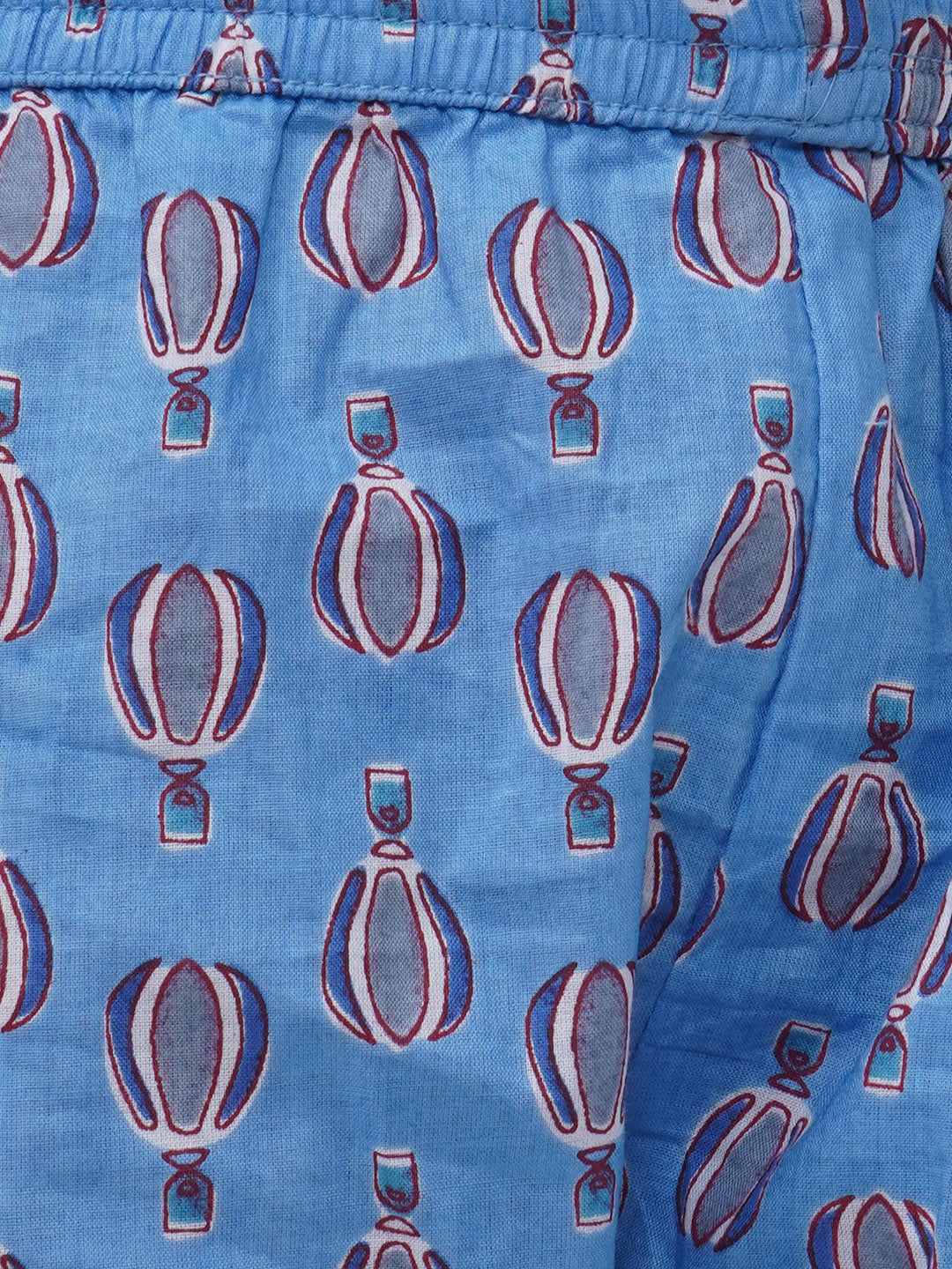 Boys Motifs Printed Short Set - Blue