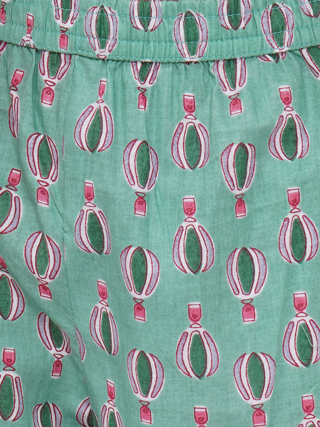 Boys Printed Short Set - Green