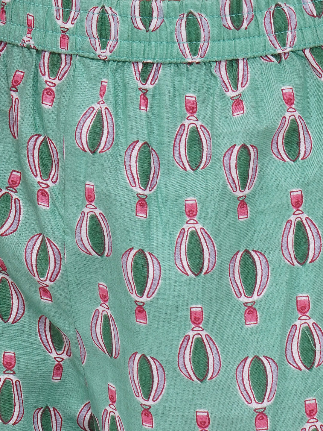 Boys Printed Short Set - Green