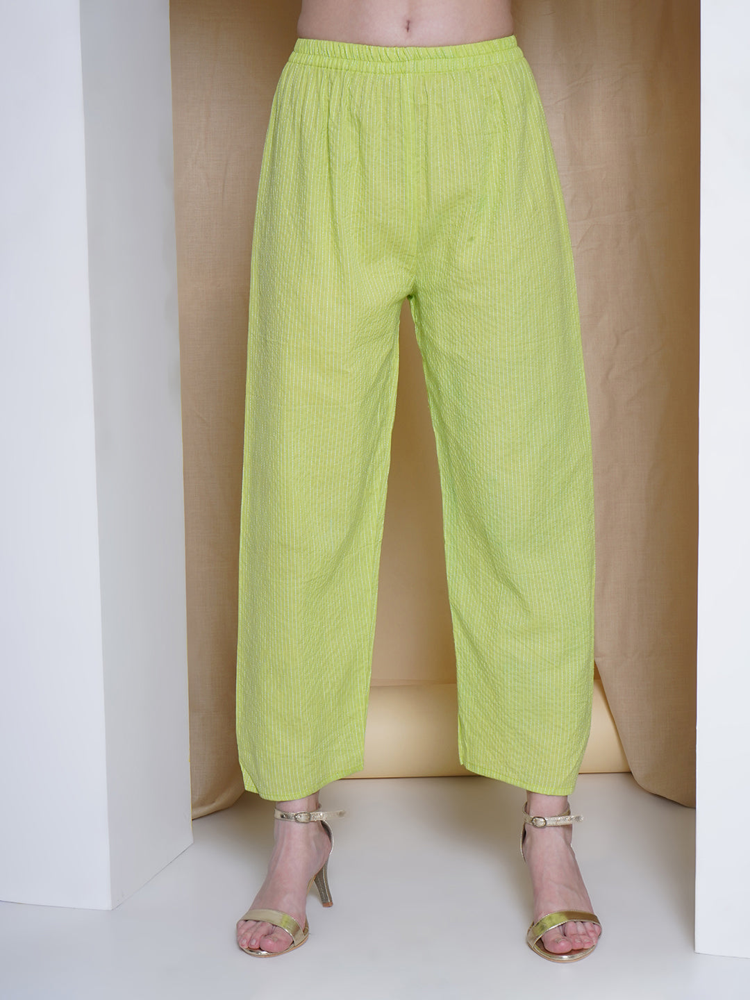 Rayon Co-Ord Set - Light Green