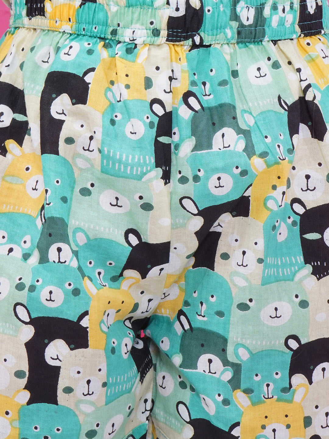 Boys Printed Short Set - Cyan