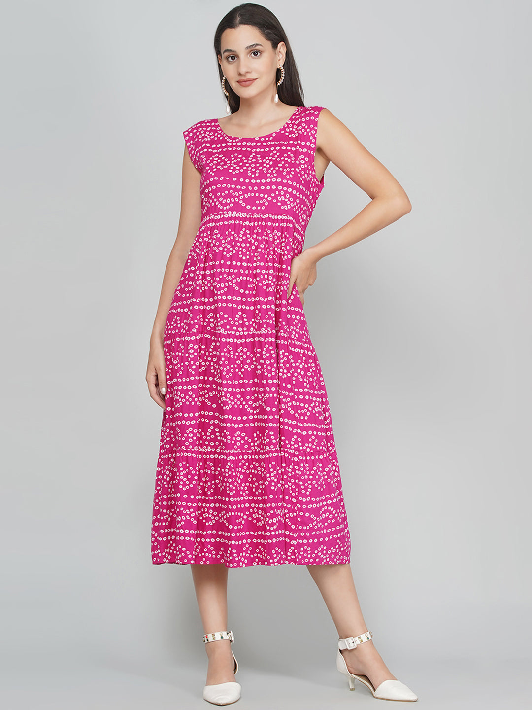 A-Line Dress with Jacket - Pink