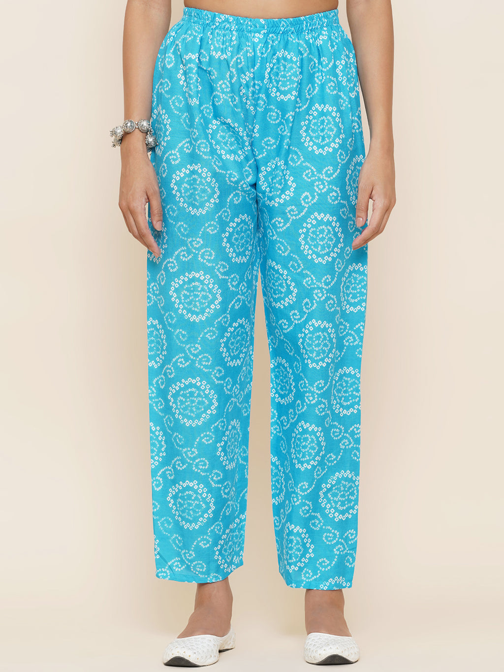 Gota Patti Mirrorwork Suit Set - Light Blue