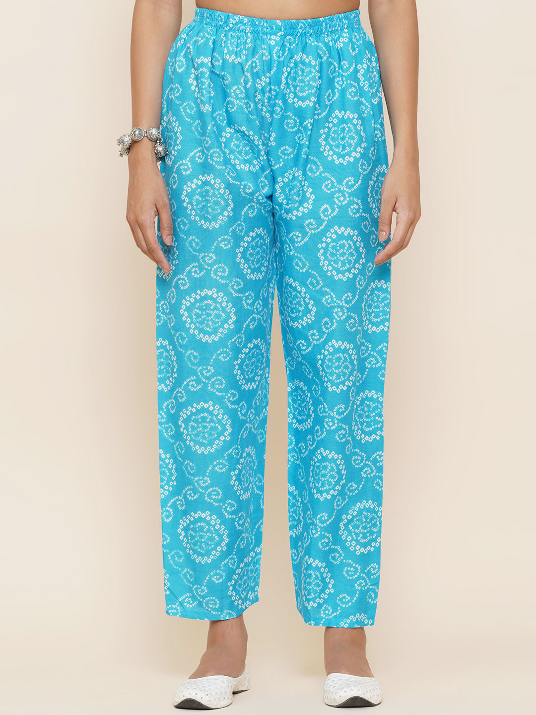 Gota Patti Mirrorwork Suit Set - Light Blue