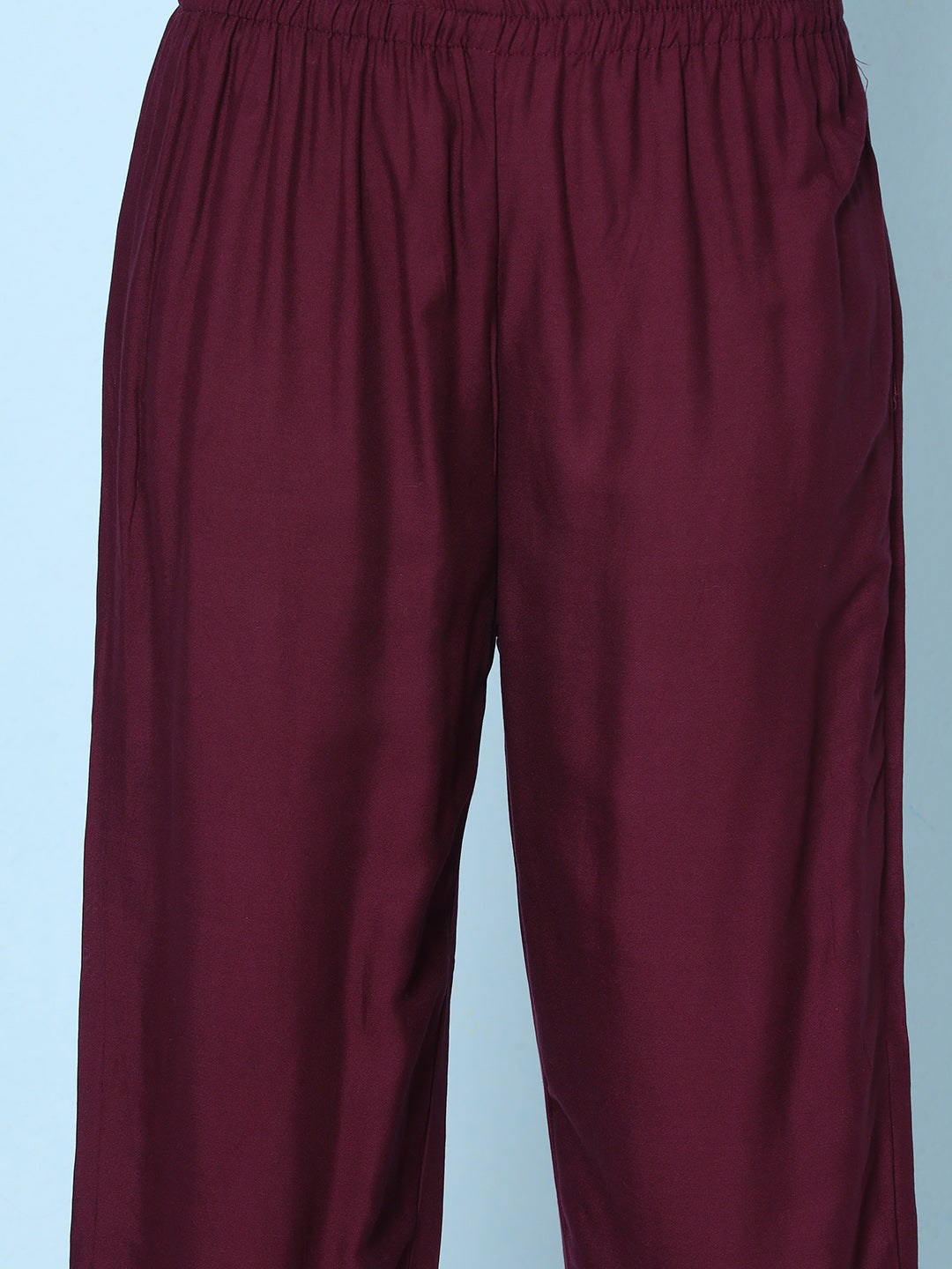 Angrakha Suit - Maroon