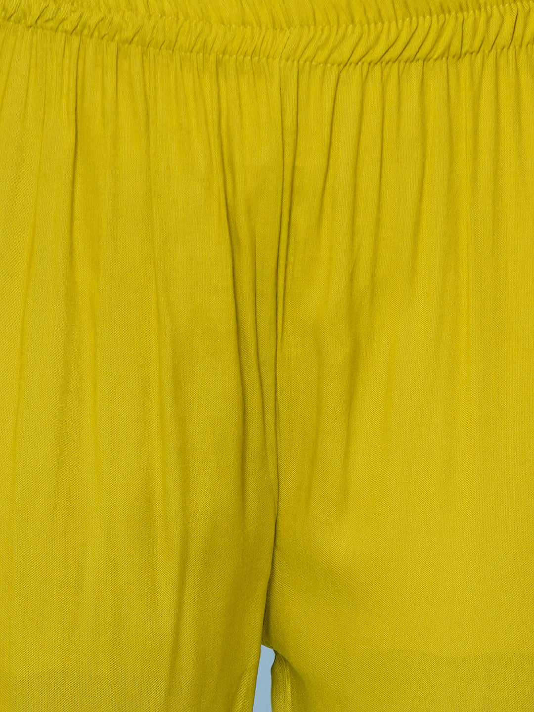 Gota Patti Suit Set - Yellow