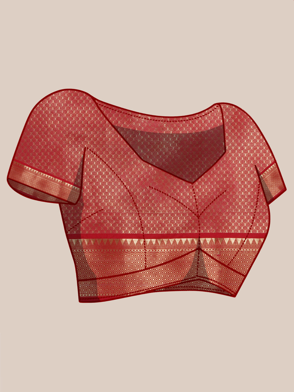 Banarasi Bridal Tissue Saree - Gold